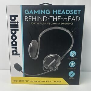 NEW Billboard Behind-Head Gaming Headset BB2843 Dual Ear Mic Xbox PS4 PC Switch